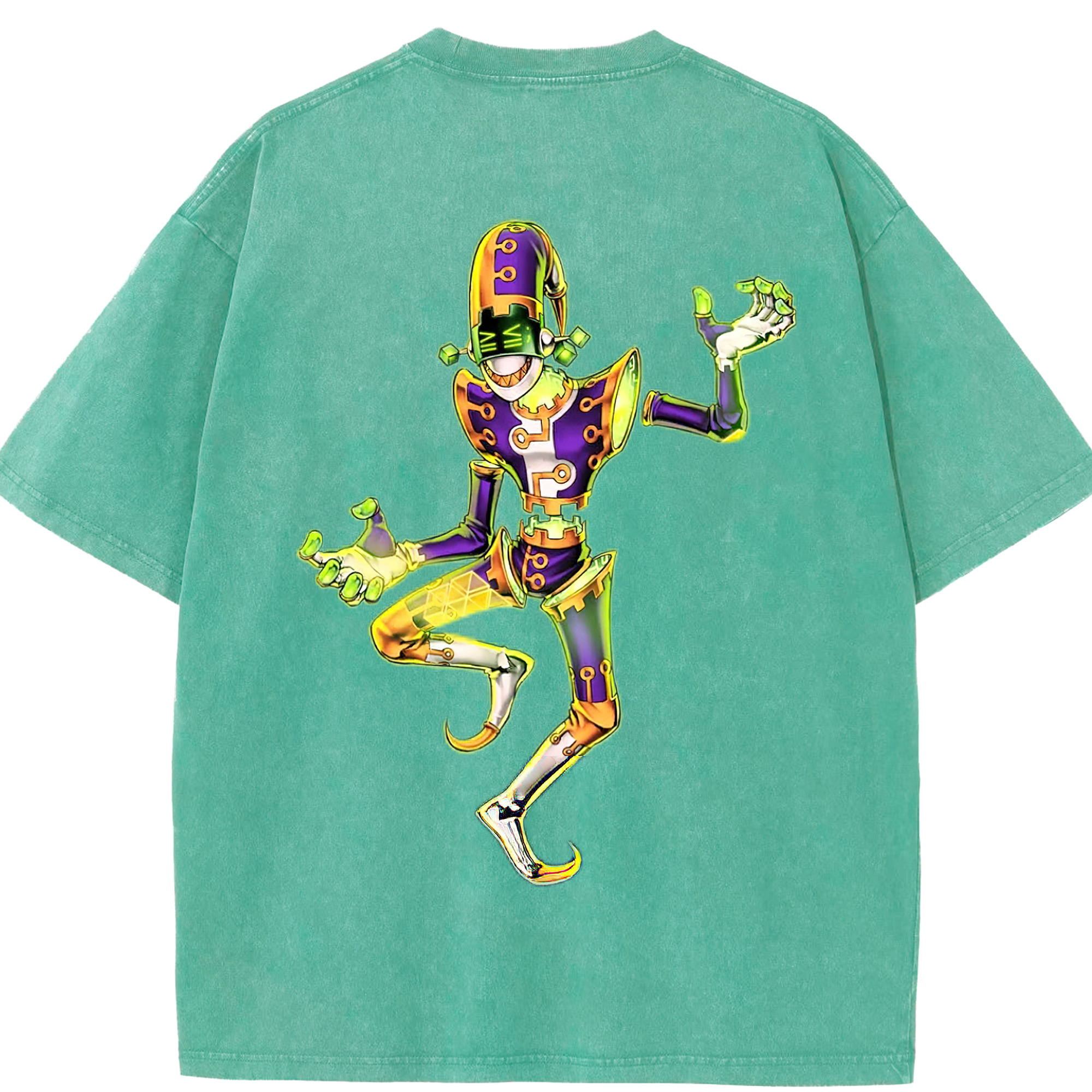 （画像用） 遊☆戯☆王 Yu-Gi-Oh! 綿100% ヴィンテージ風 半袖Tシャツ（背面プリント）